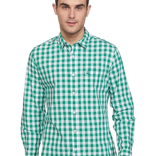 UNITED COLORS OF BENETTON Men's Cotton Slim Fit Shirt