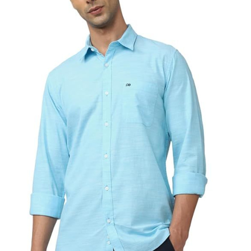 Peter England Men's Slim Fit Full Sleeve