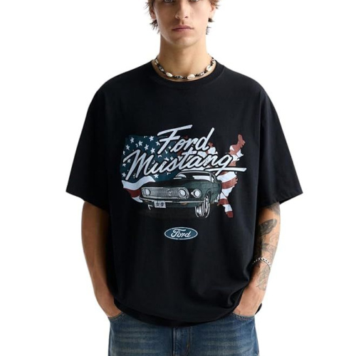 GRECIILOOKS Half Sleeve Oversized Printed T-Shirt for Men
