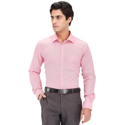 Park Avenue Men's Slim Fit Structure Pattern Cotton Blend