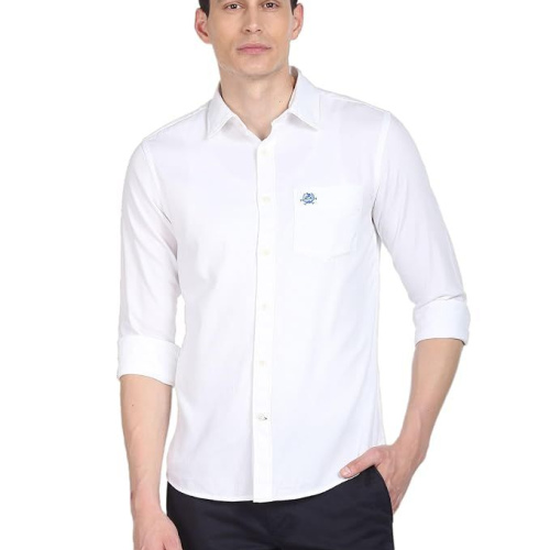 U.S. POLO ASSN. Men's Solid Spread Collar Premium Cotton